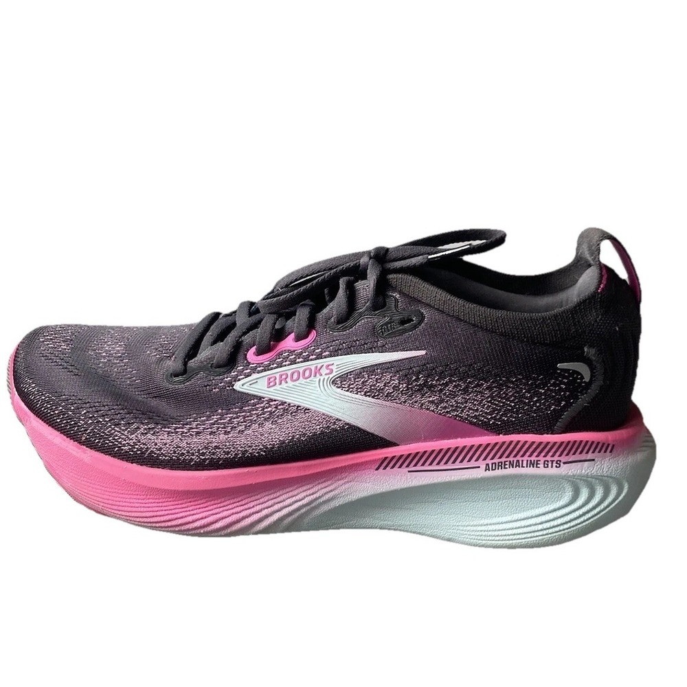 Brooks Adrenaline GTS 25 Women's 10 Running Shoes 1204431B064 Black/Cyber Pink